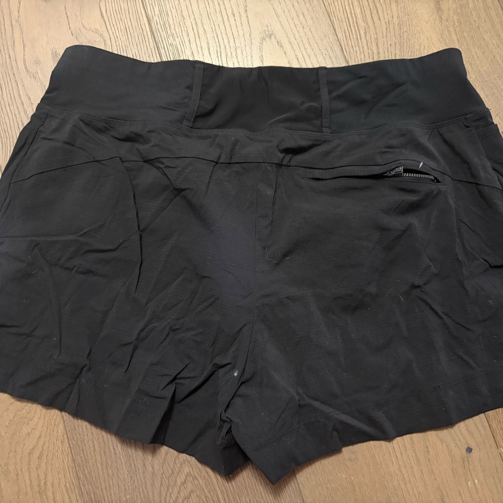 Athleta Black Athletic Shorts Lightweight Minimalist Design